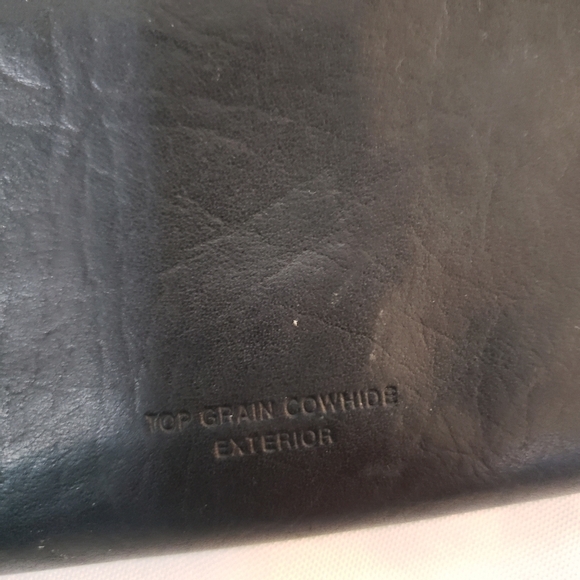 Buxton Black Leather Full Size Wallet Top Grain Cowhide Zip Around Checkbook - Picture 3 of 10